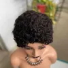 Hair Wigs Pixie Cut Short Curly Human for Black Women Remy Brazilian Colored Wig Jerry Curl 231121