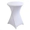 Table Cloth 10pcs Elastic Bistro Linens Stretch Bar Cover Spandex Cocktail Cloths For El Party Wedding Decoration