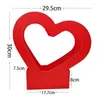 Emballage cadeau 5 pièces amour fleur panier en forme de coeur creux saint valentin boîte emballage papier doux fête mariage décoration