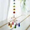 Garden Decorations Chakra Crystal Prism Hanging Outdoor Pendant Sun Catcher Chandelier Decoration Rainbow Maker Crafts Home Garden Party Ornament 231120