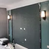 ベッドルームのためのウォールランプノルディックブルーライトミラー素朴な家の装飾長い徴兵ダイニングルームセットLED