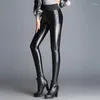 Calzini da donna Moda Collant da donna Pelle PU Bellezza Skinny Sexy Cashmere Leg Warters Calza attraente di alta qualità