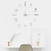 Orologi da parete Orologio silenzioso luminoso creativo Soggiorno fai da te Adesivo acrilico digitale decorativo stereo