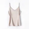 Camisoles Tanks HLBCBG Strap Top Women Halter V Neck Basic White Cami Sleeveless Satin Silk Tank Tops Women'S Summer Camisole Plus Size 230421