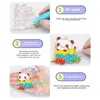 Party Games Crafts Christmas DIY Crystal Paint Arts and Crafts Set Crystal Lim Diy Colored Pendant Målning Julbarns gåvor 231121