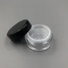 1G ML Plastic Powder Puff Container Jar Case Makeup Cosmetic Jars Face Powder Blusher Storage Box With Sifter Lids Jtbli