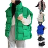 Women's Vests Korean Fashion Sleeveless Parkas Vest Women Loose Warm Cotton Padded Jackets Winter Outwear Coats Femme Zipper