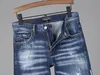 DSQ Phantom Turtle Męskie dżinsy męskie włoski projektant dżinsy chude zgrane fajne facet przyczynowy dziura dżinsowa marka mody Fit dżinsy Mężczyźni Umyjane spodnie 65237