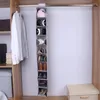 Storage Boxes 10-Layer Anging Shoe Organizer Non-woven Hanging Rack Foldable Space Saving Shelf Clothes Hat