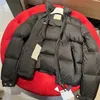 Peito inverno bolso com zíper jaqueta masculina para baixo braço cola emblema puffer fahion gola para baixo jaqueta casaco quente tamanho 1--5 d88