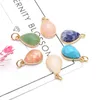 Pendant Necklaces Natural Stone Faceted Water Drop Shape Gemstone Exquisite Charms For Jewelry Making Diy Bracelet Necklace Earrings Gifts