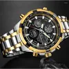 Montres-bracelets FNGEEN Marque Analog Quartz Montre Hommes Sport Montres Hommes Plein Acier Militaire Horloge Étanche Mâle Relogio Masculino