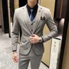 الرجال S Suits Suits S 5xl سترة سترة سروال البوتيك البوتيك الصلبة لون العمل غير الرسمي مكتب النحافة رجال العريس العري