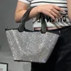 Вечерние сумки Bling Женская сумка-мешок через плечо Маленькая высококачественная сумка-тоут с бриллиантами Роскошный дизайн Кошелек через плечо 231120