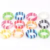 Couple Rings Bk Lots 30Pcs Teenage Cute Rainbow Resin Acrylic Mix Color Women Girls Sweet Charm Finger Accessories Party Lov Dhgarden Dhdko