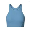 Yoga Outfit Dames Top Verticale Rib Met Elastisch Huidvriendelijk Sportondergoed Fitness BH's Hoge sterkte Schokbestendig Opduwen Borst Hardlopen