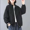 Kurtki damskie Vintage Jacket 2023 Autumn and Winter Korean Loose Oversize Casual Coat Top