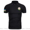 Polos pour hommes république d'azerbaïdjan AZE polos hommes à manches courtes noir marine marque impression pays 2023 Nation emblème mode chemise