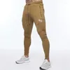 Pantalons pour hommes pantalons de survêtement Joggers sport Fitness coton brodé Double fermeture éclair décontracté gymnase course pantalon d'entraînement