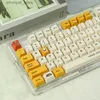 Tastaturen Cartoon Keycaps 123 Tasten für DIY mechanische Tastatur OEM PBT Key Caps Set Gelb Rot Spiel PC Gaming Kit Keycups Gamer 60% 65% Q231121