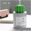 Essential Oils Diffusers Prickly Pear Usb Desktop Humidifier Office Bedroom Home Quiet Small Negative Ion Portable Air Purifier Y20011 Dhs9Z