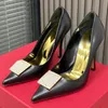 2023 Classic Brand High Heels Platform Shoe Pumps Nude/Black Patent Leather Peep-Toe Women Dress Wedding Sandals Shoes Size 35-40 -389