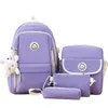 Школьные сумки, детские рюкзаки, свободный средний размер для девочек, студенческий рюкзак, школьный рюкзак, повседневная сумка-пенал Mochila