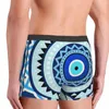 Underpants Blue Pattern Mandala Evil Eye Panties Shorts Boxer Briefs Men's Underwear Ventilate