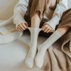 Women Socks Winter Warm Thicken Woolen Solid Color Stripped Autumn Sports Stockings Korean Ins