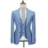 Men S Suits Blazers Tuxedos Mens 3 stuks zijspoorsnede Ed Rapel Man Kleding Business Formele bruiloft Bruidegom Grader Prom jurk Drag Blazer Vestbroek 231121