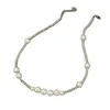 Ожерелья с подвесками Япония и Южная Корея Модное крутое хип-хоп панк стальное круглое жемчужное ожерелье для пары с несколькими способами ношения для мужчин