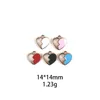 Charms 10pcs Half-heart Enamel Charm For Jewelry Making Cute Earring Heart Pendant Bracelet Necklace DIY Design