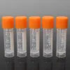 18ml plástico graduado laboratório tubo de congelamento de plástico tubo de criopreservação criovial laboratório criogênico frasco tampa de parafuso tubo pclja