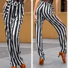 Stage Wear Latin Dance Pants For Women Female Strip Design Latino Peformance Dancewear Cha Samba Trousers DX069