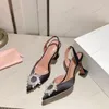 Свадебные сандалии на каблуках обувь для обуви обувь роскошное дизайнер атлас Высокий Амина Муадди Боут Кристалл-Эмбет
