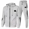 Tracksuits men designer sweat suits Relaxed Tracksuit Fashion coats Sweatshirt Long sleeves sportswear suit Stripe printed hooded sports two-piece set