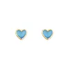 Dangle Earrings 2023 Fashion Blue Heart Hanging Korea Small Pearl Tassel For Women