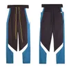 Autunm Patchwork Sprots Zipper Uniform Tracksuit Pants Designer Two Pieces Jacket Set Rhudes Man Sportwear XL USA Size