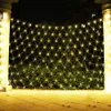 1.5x1.5M 3x2M 8x10M 6X4M Christmas Net Light Outdoor LED Net Mesh String Light Garden Holiday Party Wedding Fairy Light Garland