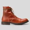 Boots Natural Leather Men's Size 7-13 Ankle For Men Wootten Brand Top Quality Design Classic Shoe