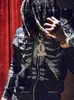 Moletom com capuz masculino grande promoção zip hoodie strass crânio gótico moletom casaco esportivo pulôver gótico manga longa plus size hoodie y2k jaqueta t231121