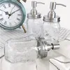 450ml DIY Hand Soap Dispenser pump Stainless Steel Mason Jar Countertop Lotion Dispenser Head Glass Soap Bottle