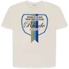 Diseñador de ropa de moda Camisetas Camisetas Rhude Summer Flag Logo Camiseta de manga corta impresa Camiseta de moda de algodón suelta blanca Tops de verano para hombres Ropa de calle de algodón