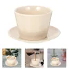 Weingläser 1 Set Keramik Kaffeetasse Porzellan Teetasse Milch Latte Cappuccino mit Untertasse