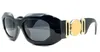 Solglasögon för män rektangel 54 mm 4425 unisex designer Goggle Beach Cyclone Sport Mask Solglasögon Black Square Design UV400 med låda