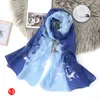 Scarves Ladies Embroidered Cold Weather Outdoor Elegant Hollow Shawl For Girls Women All- Outfit