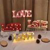 Love Neon Lights Led Sign Valentines Day Decor Wedding Room Dormitorio Ambiente romántico Decoraciones Props Party Supplies260s