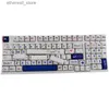 Teclados Azul Carácter grande Keycap PBT 136 Teclas Pequeño conjunto completo Personalidad Personalizada Química MX Cherry Machinery Teclado Q231121