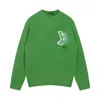 Дизайнерские мужские свитера Пуловер вязаный свободный трикотаж хип-хоп одежда свитер сзади с буквой XS-L