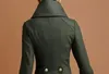 Женское полушерстяное двубортное шерстяное пальто женское в стиле милитари, зимнее утепленное женское пальто с высоким воротником, тонкие длинные кашемировые теплые шерстяные пальто 231120